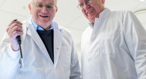 Þorsteinn Loftsson og Einar Stefánsson, prófessorar emeritus við HÍ